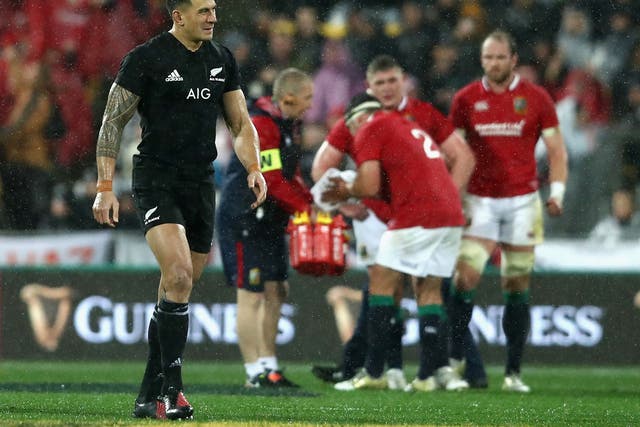 Sonny Bill Williams was sent off for his shoulder charge on Anthony Watson
