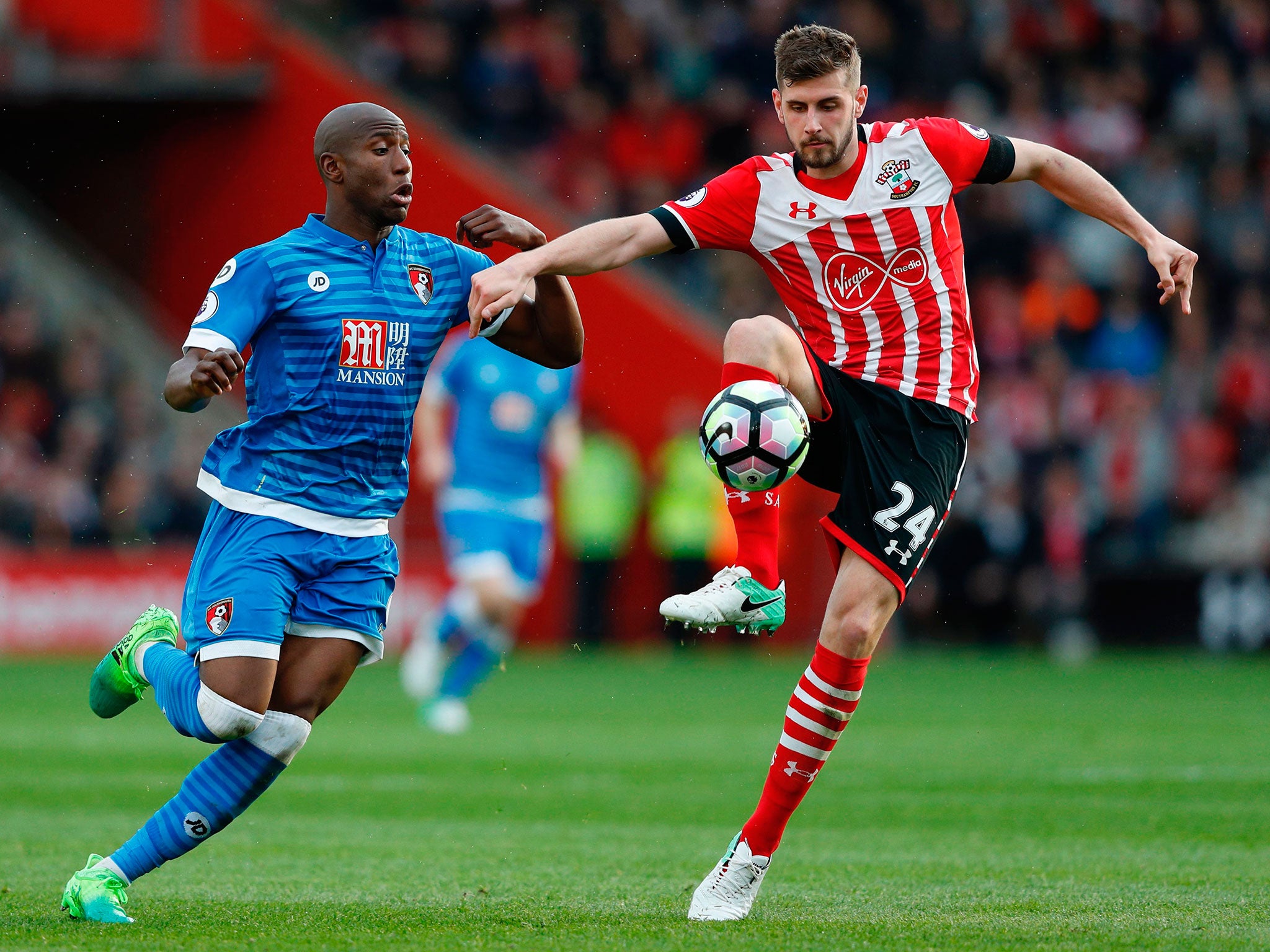 Jack Stephens in action for Southampton last season