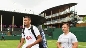 Nick Kyrgios arrives at Wimbledon practice wearing brand new Tottenham shirt  - Mirror Online