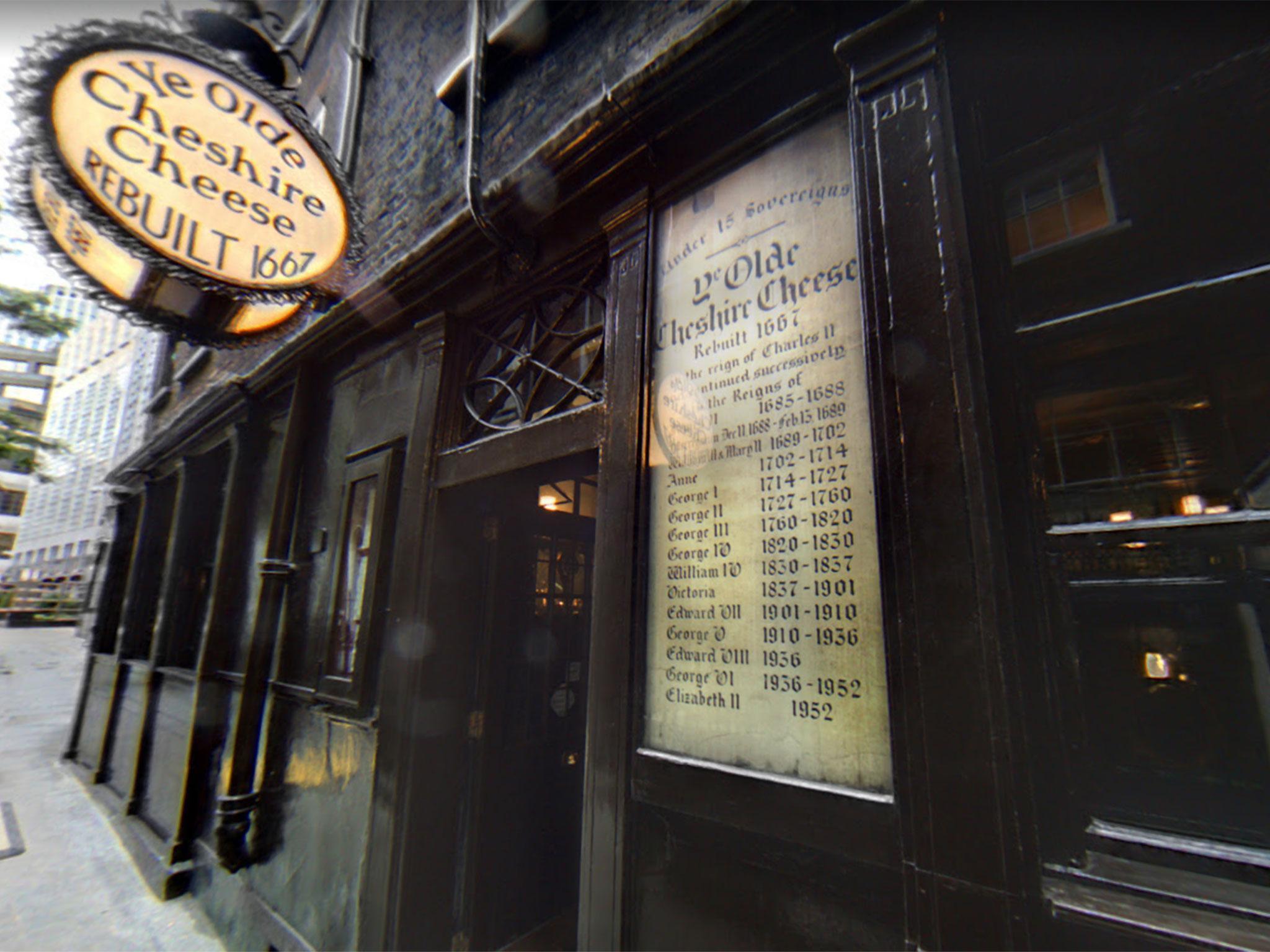 Ye Olde Cheshire Cheese in London once boasted Samuel Johnson and Arthur Conan Doyle as regulars