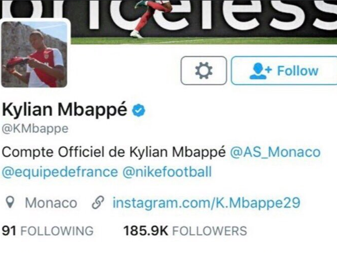 Before... (Twitter - @KMbappe)