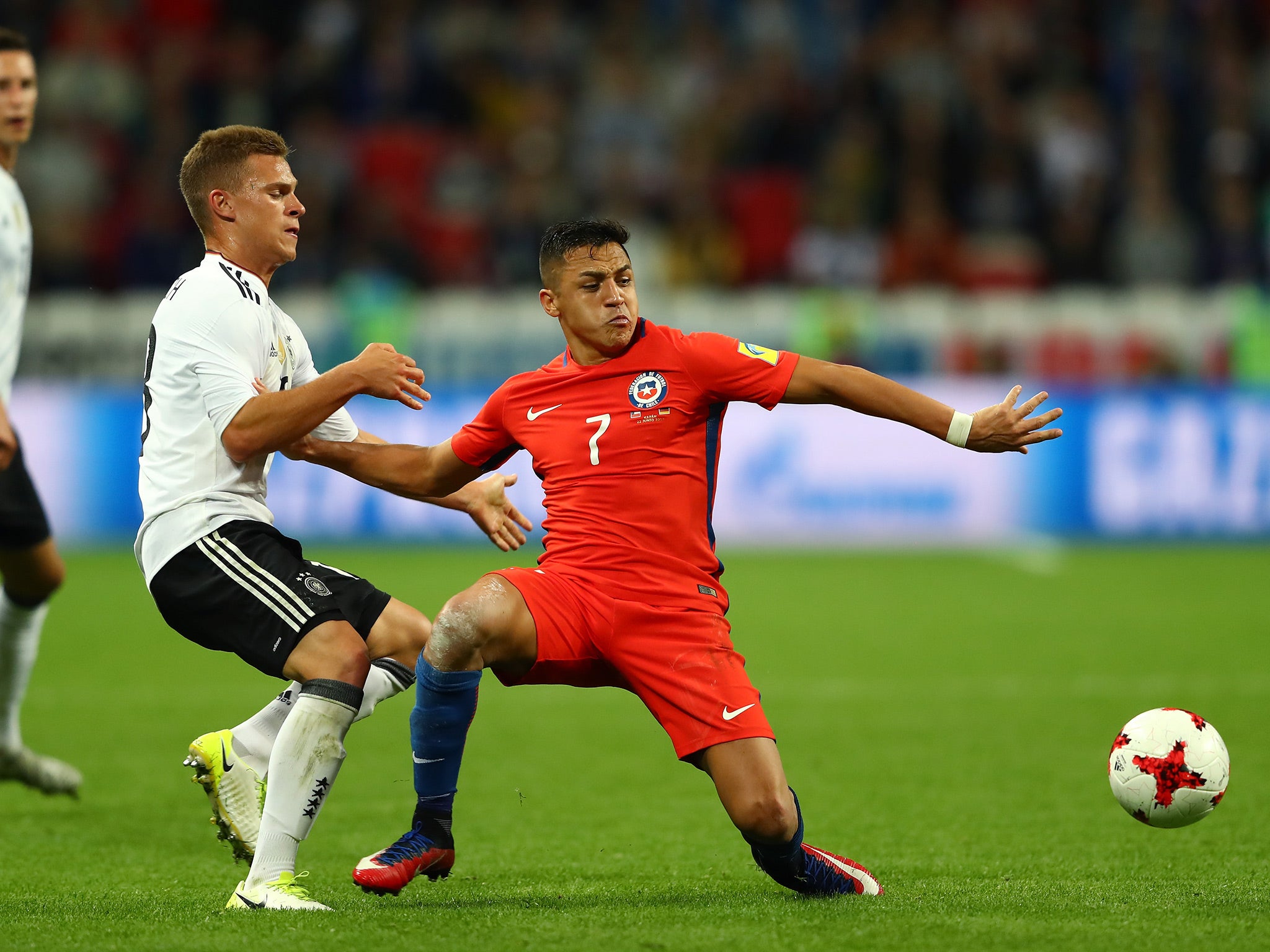 Chile and Germany met in the tournament's group stage, playing out a 1-1 draw