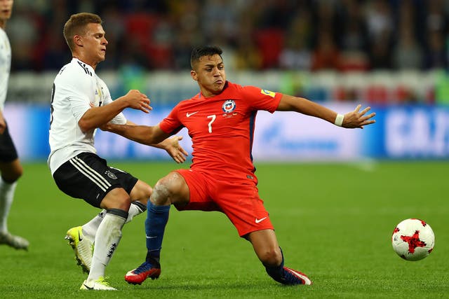 Chile and Germany met in the tournament's group stage, playing out a 1-1 draw