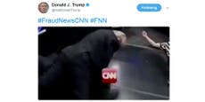 Donald Trump tweeted a video of himself beating up CNN