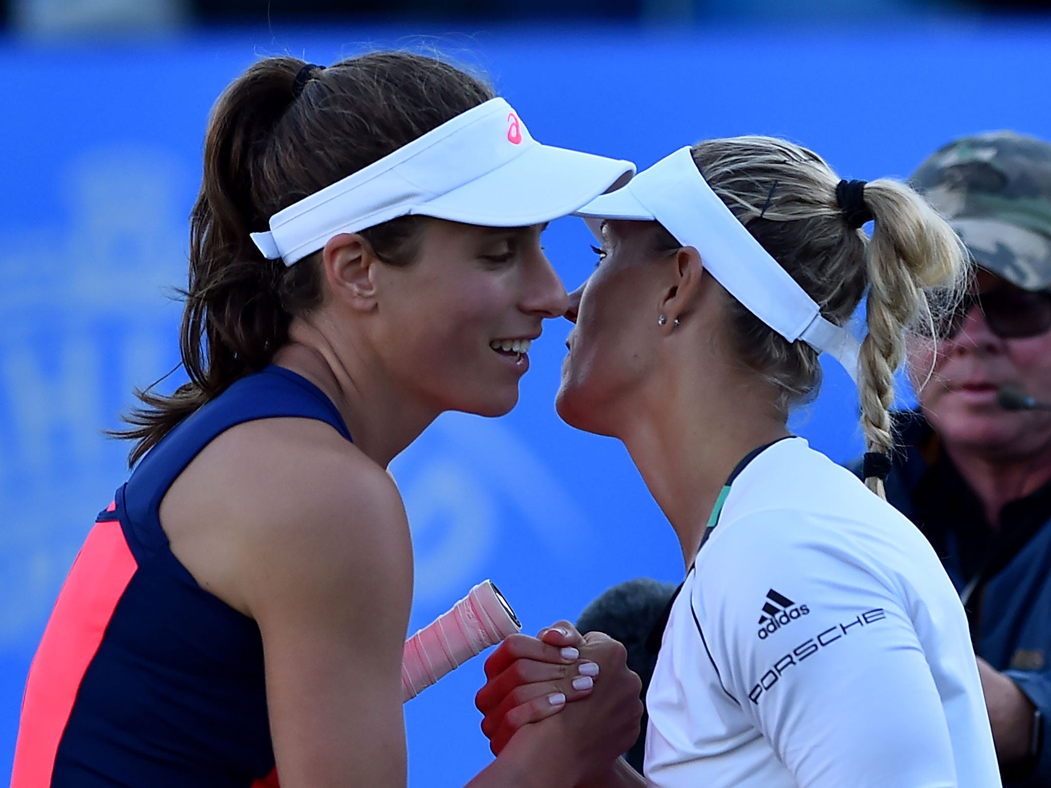 Konta beat both Kerber and Ostapenko ahead of Wimbledon