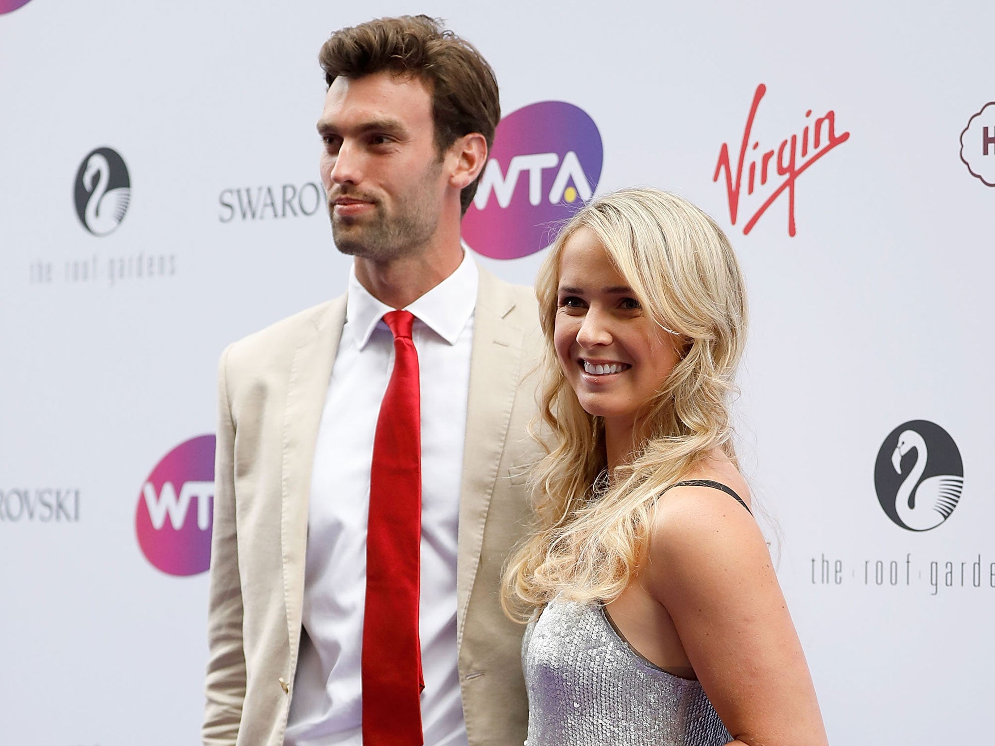 Elina Svitolina with boyfriend Reece Topley at the annual WTA pre-Wimbledon party