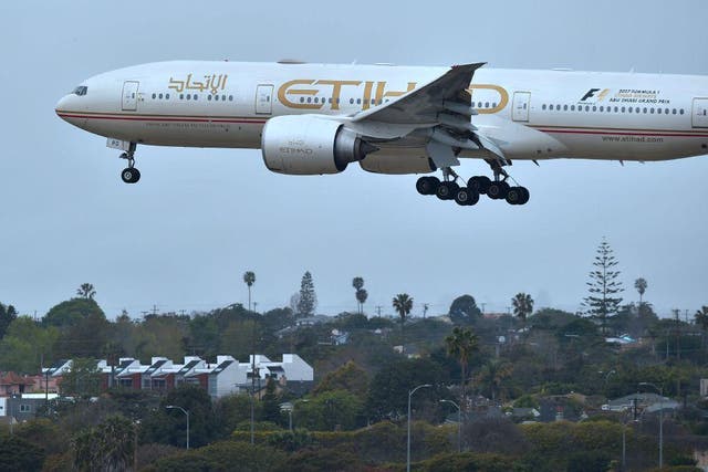 Etihad announced the ban has now been lifted on its flights to the US