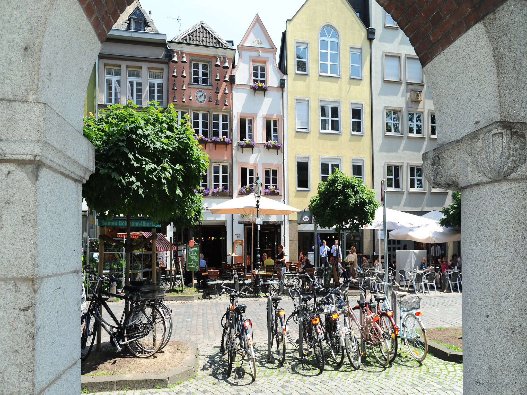 Cycling city: Dusseldorf’s Old Town, where biking is increasingly popular thanks to improved networks and facilities