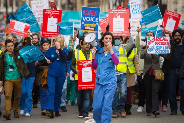 Junior doctors have staged protests over pay and conditions over the last two years