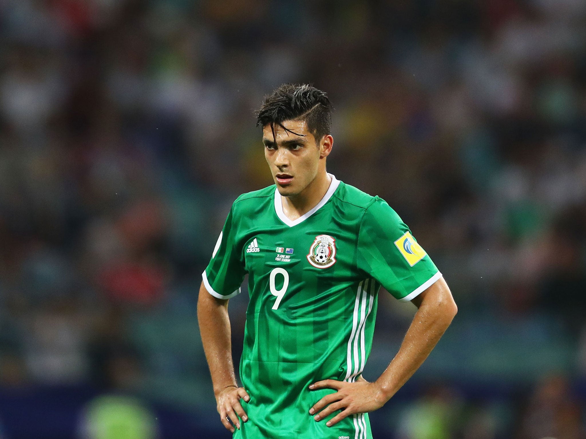 Raul Jimenez represented Mexico at the recent Confederations Cup