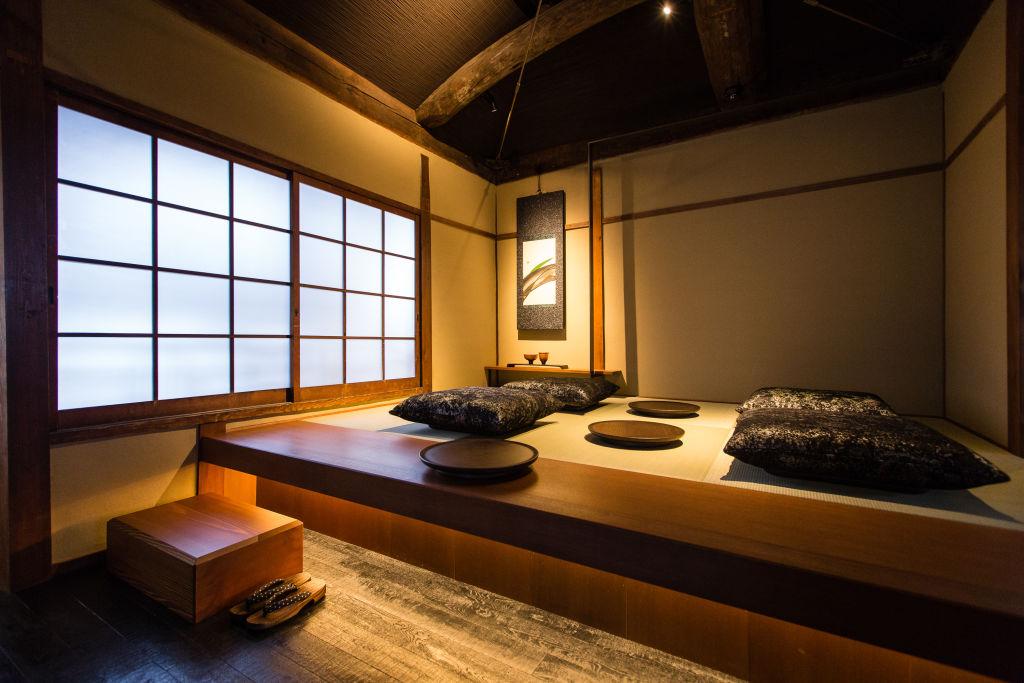 Despite renovation, the space retains traditional Japanese elements