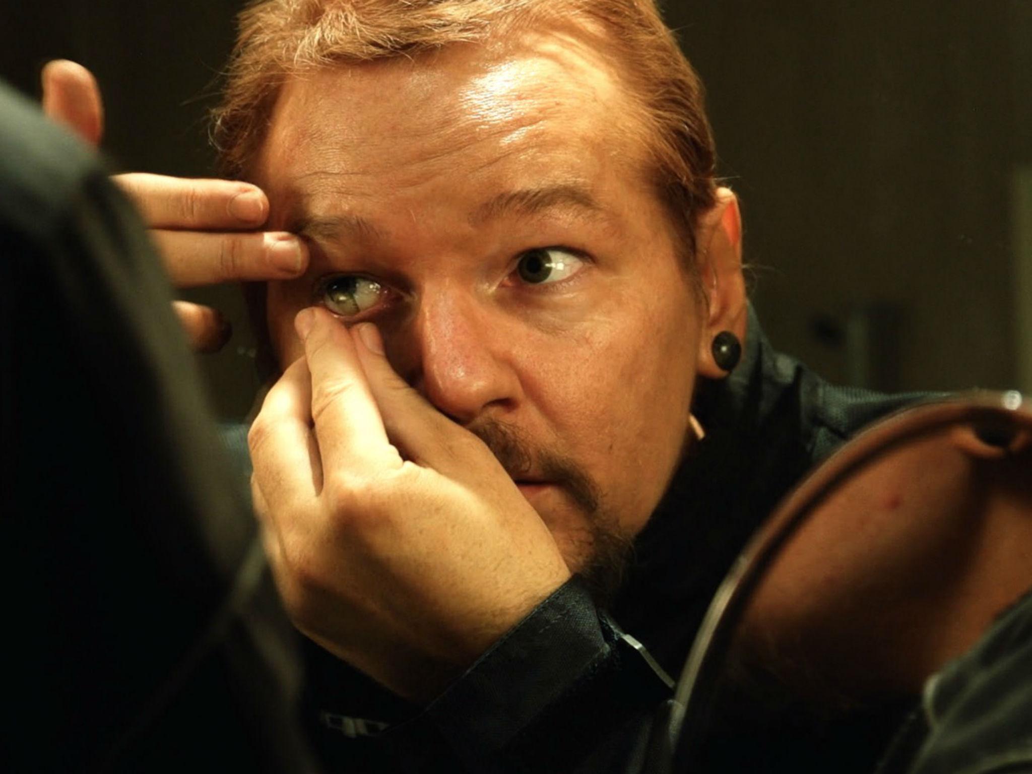 A still from ‘Risk’ about WikiLeaks’ Julian Assange (above), in which his egotism becomes very apparent