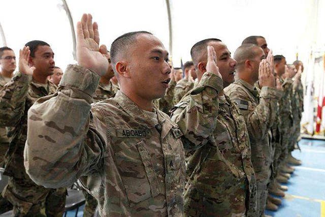 The US military has long allowed non-citizens to enlist