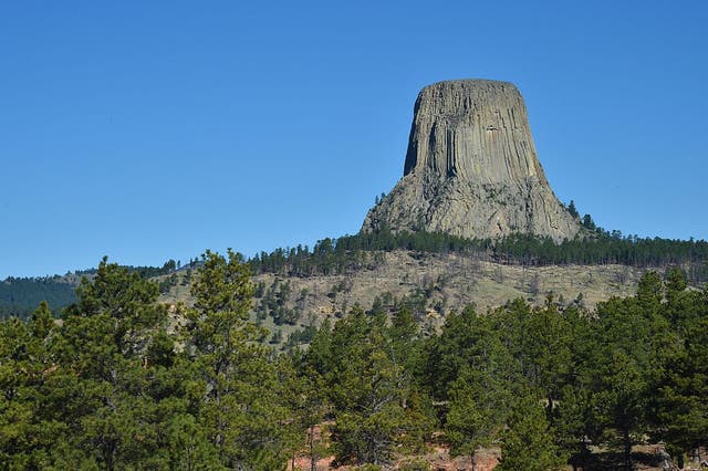 Devils Tower, Wyoming, is a sacred site for Native American