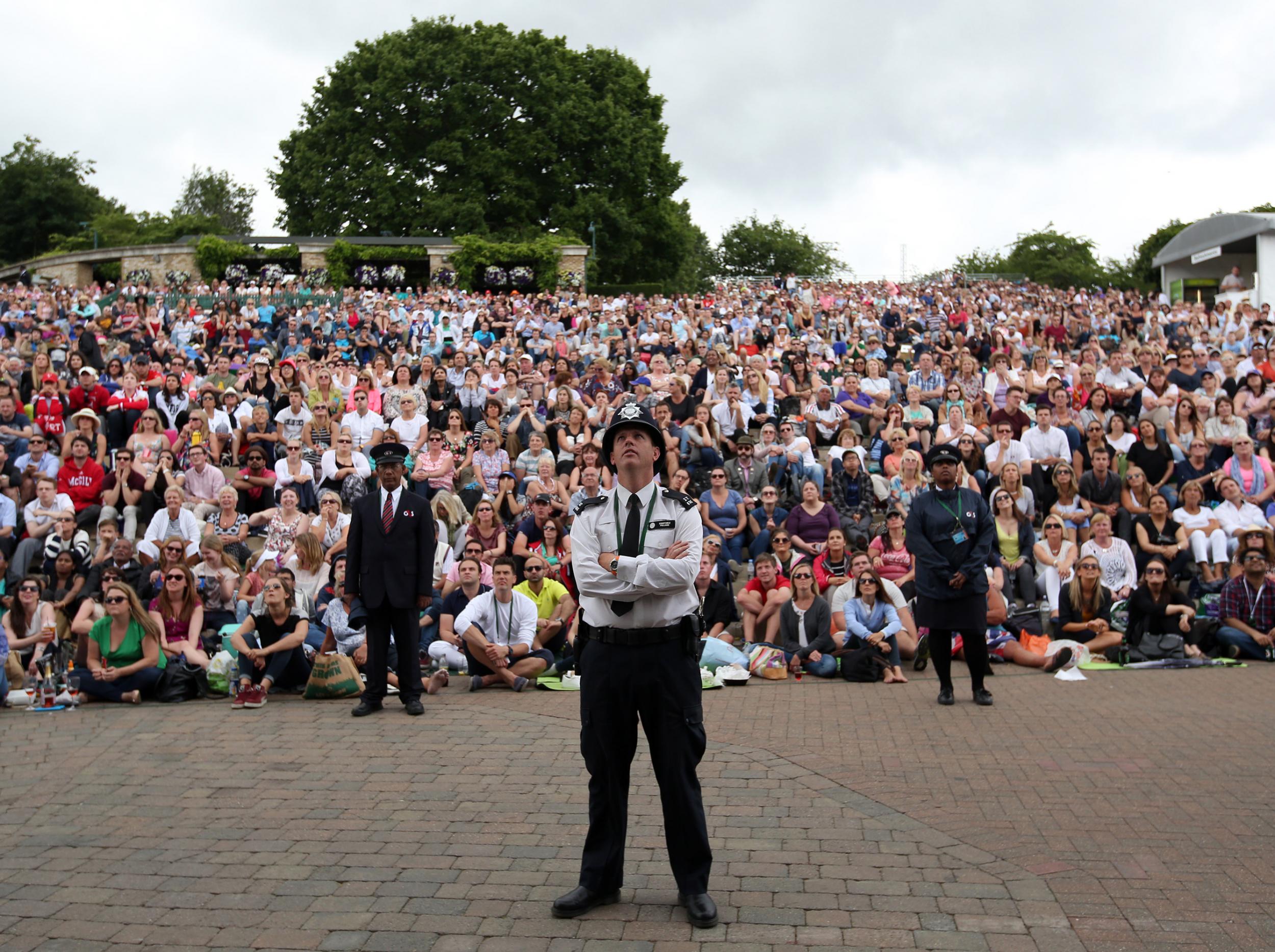 &#13;
Or you could take in all the action from Henman Hill &#13;