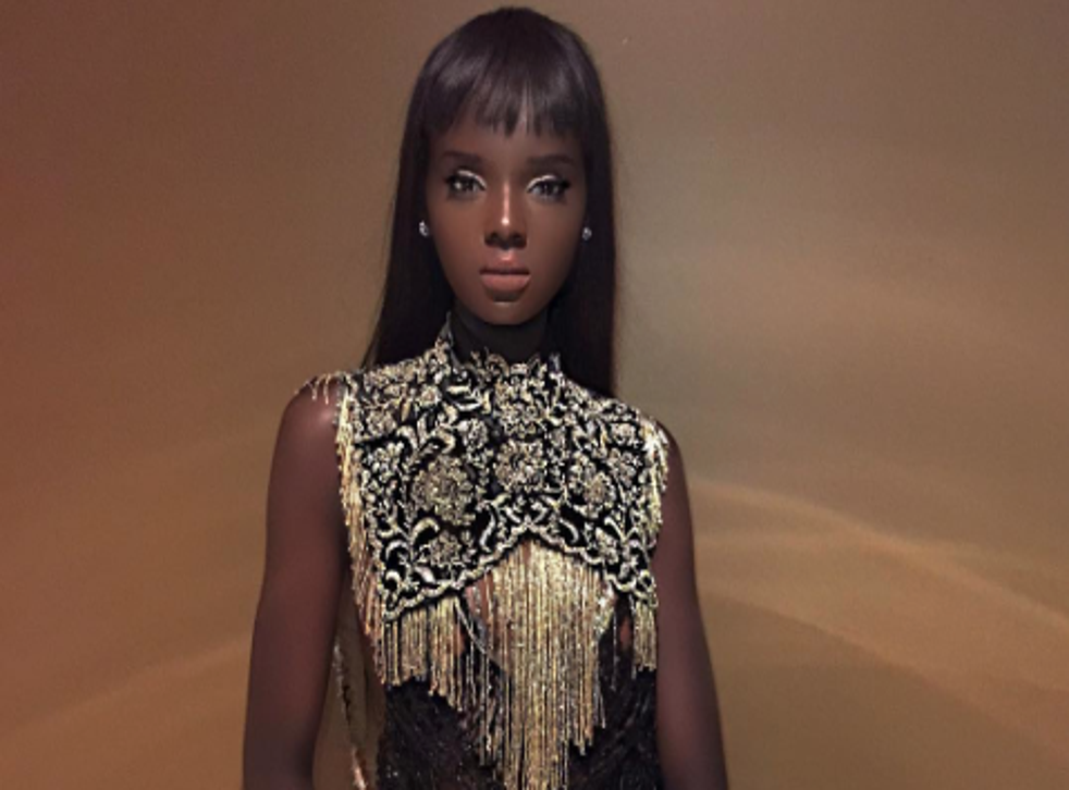 Model Duckie Thot Confuses Twitter Users With Her Barbie Doll Beauty 2047