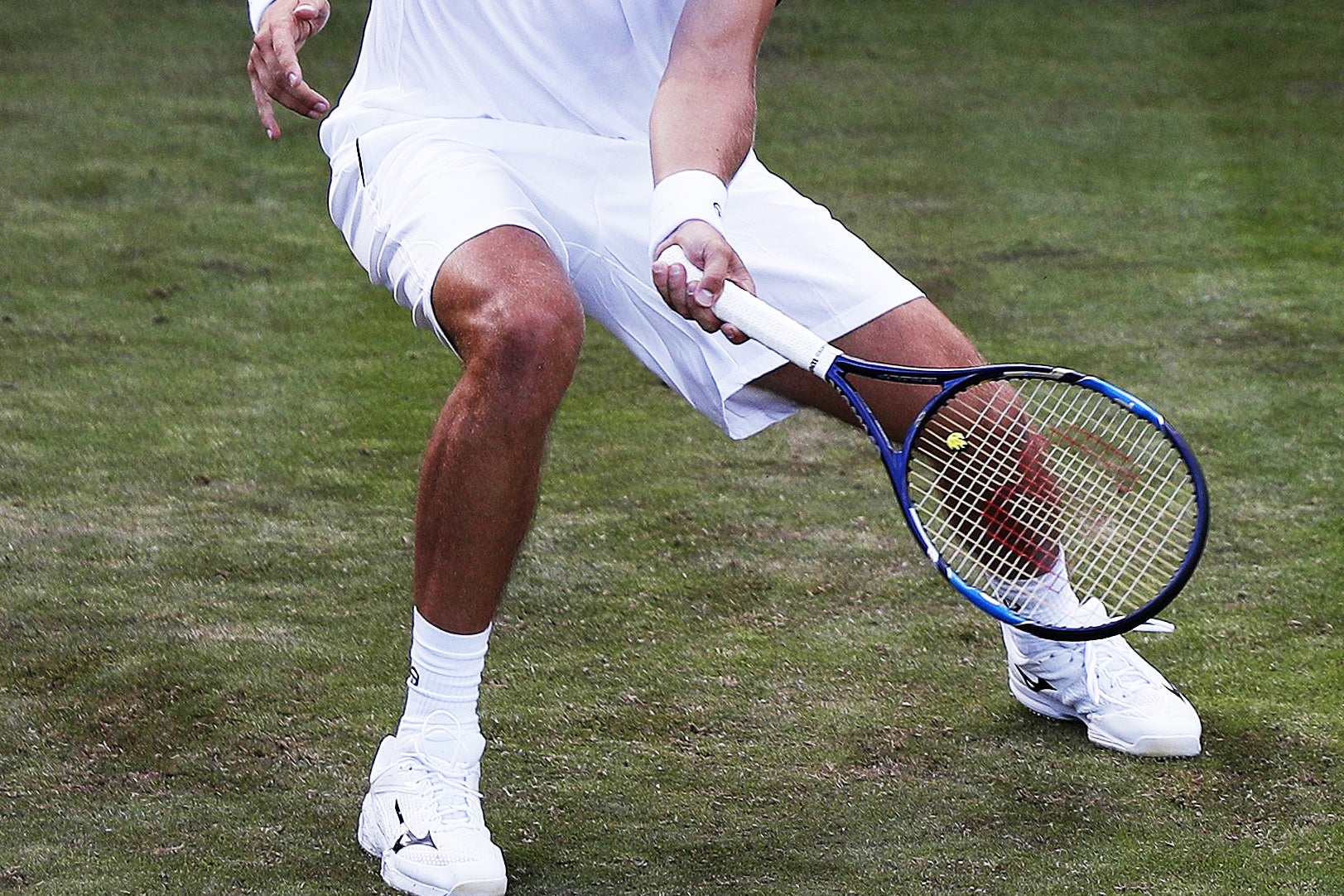 Luxembourg’s Gilles Müller at this year's Wimbledon (AFP/Getty)