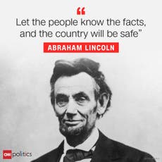 CNN taunts Trump on July 4 with Abraham Lincoln quote on facts