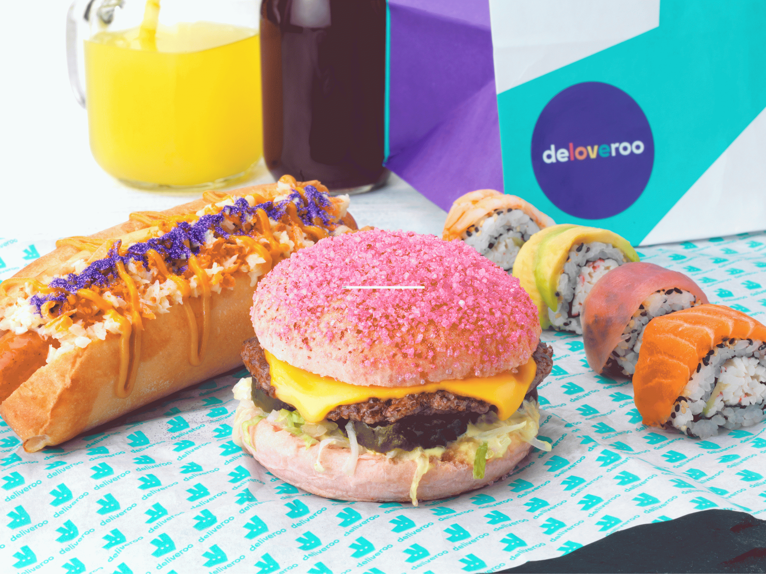 . Many of the dishes promoted by Deliveroo will be available for sale in Trafalgar Square on 8 July