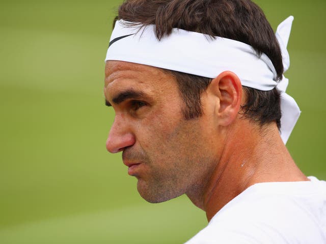 Federer is in action on Centre Court on Thursday