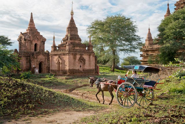 The ancient city of Bagan is particularly popular with tourists