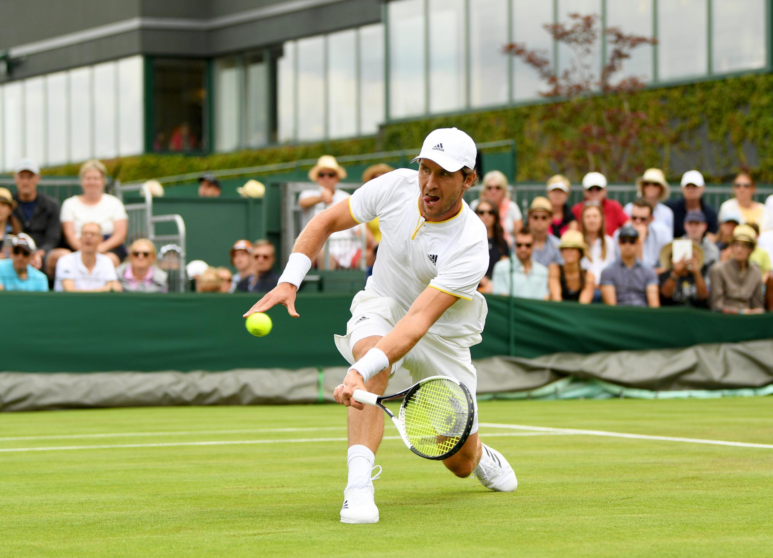 Zverev frequently attacked the net in his match against Tomic