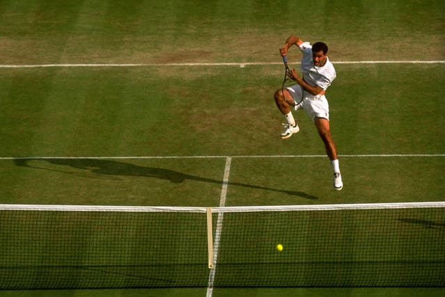 Pete Sampras dominated Wimbledon with his serve and volley tactics