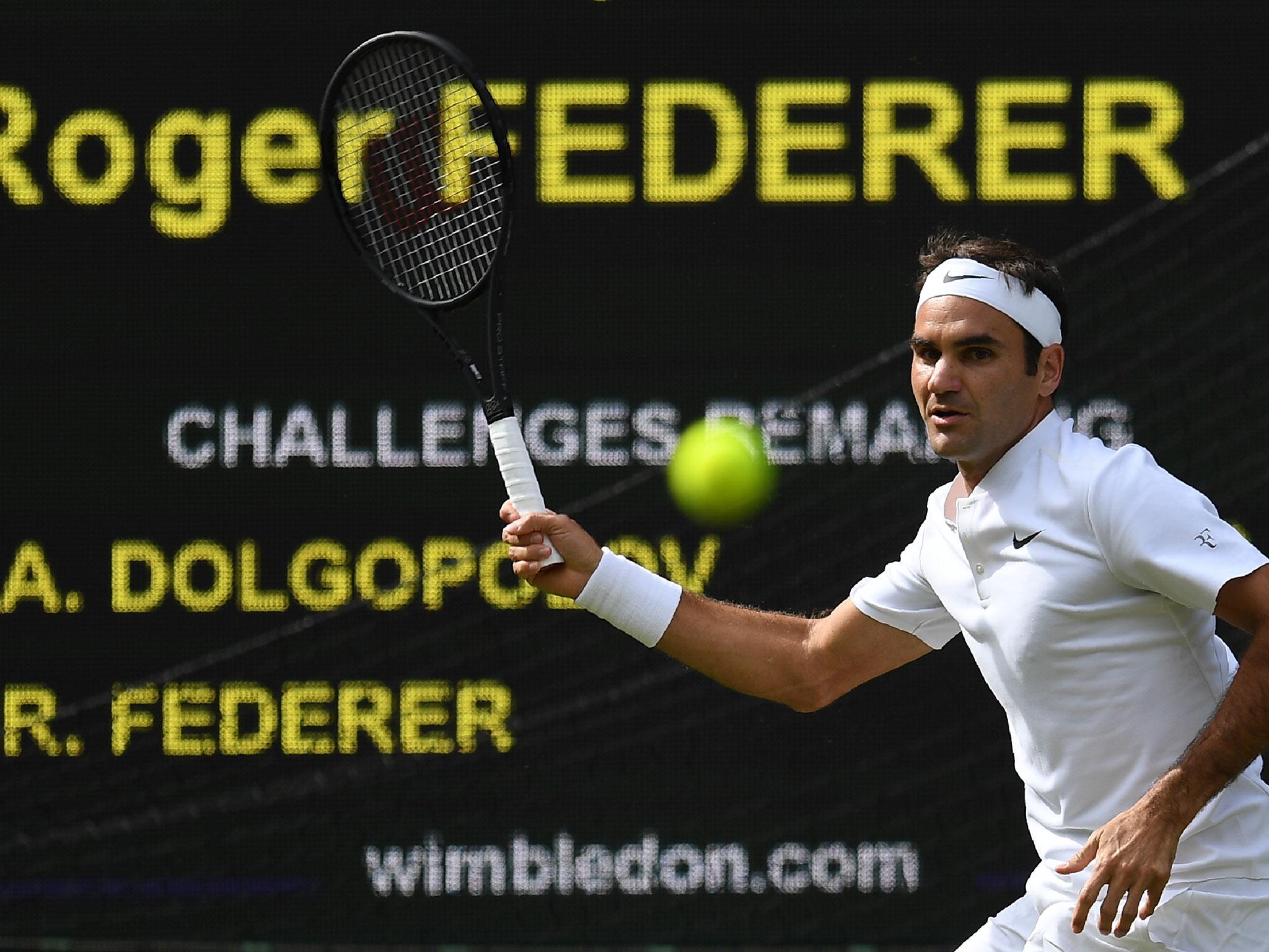 Federer was frustrated by the lack of playing time