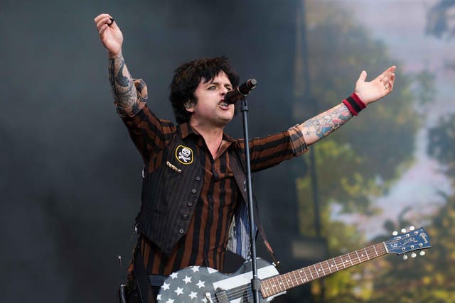 Billie Joe Armstrong of Green Day performs at BST, Hyde Park