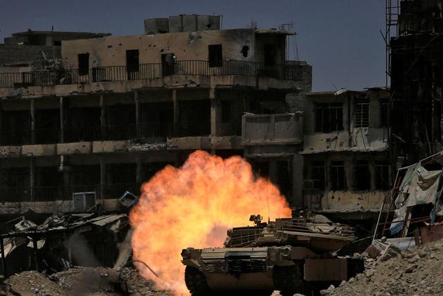 Special forces are bombarding the small area left under Isis control