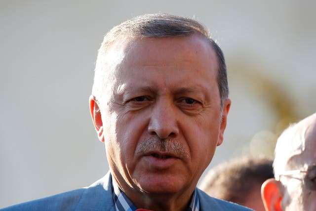 Five MPs filed the lawsuit with Sweden’s public prosecutor for Mr Erdogan’s role in the bloody conflict between Turkish forces and Kurdish militants