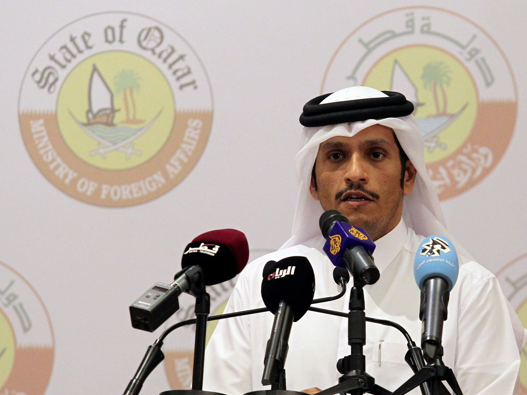 Qatar's Foreign Minister Sheikh Mohammed bin Abdulrahman al-Thani