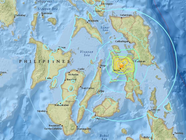 The quake struck at a revised depth of 6.5km
