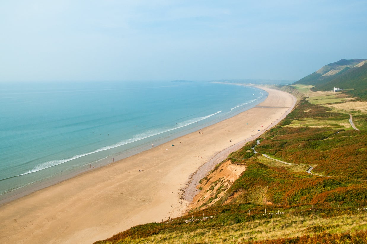 Rhossili Bay was the only European beach to make the top 10