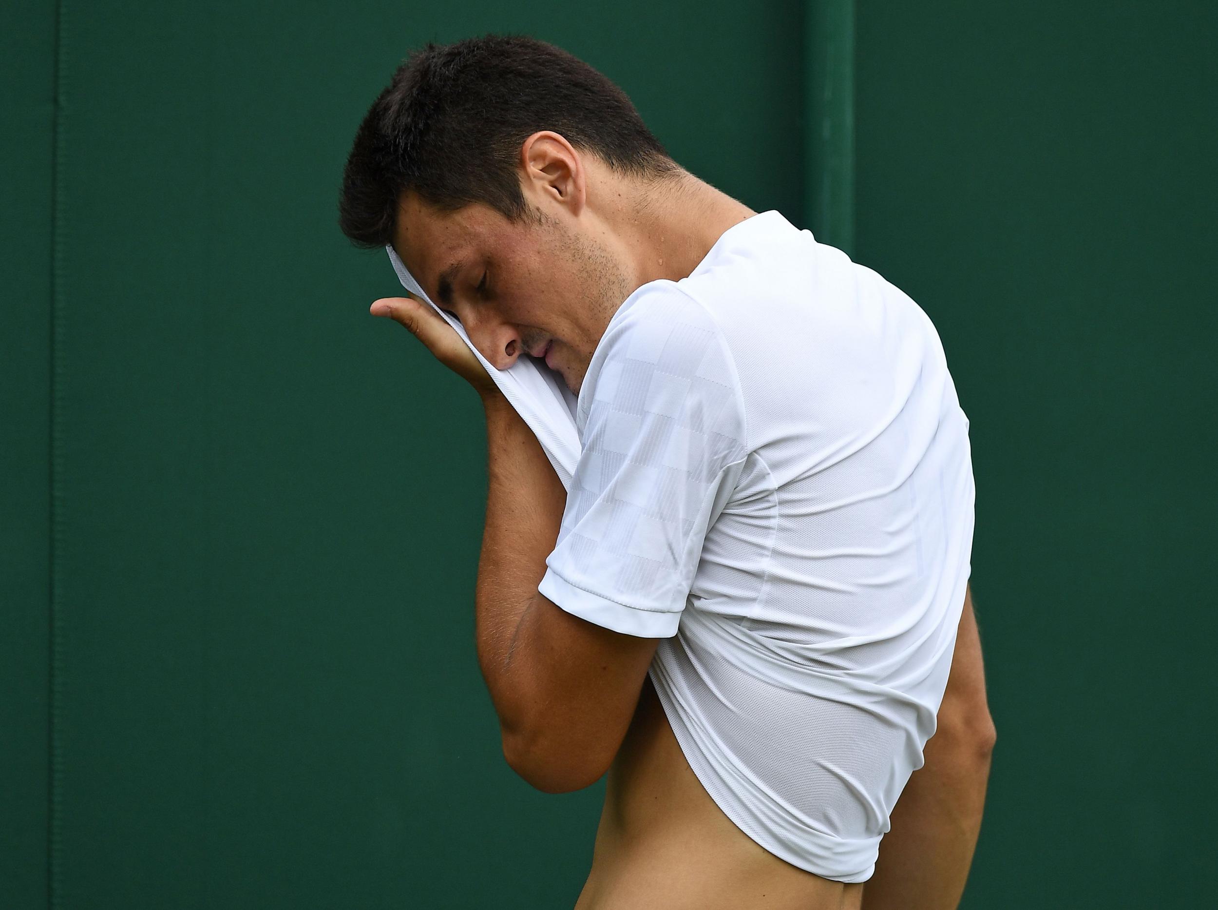 Tomic crashed out of Wimbledon in the first round