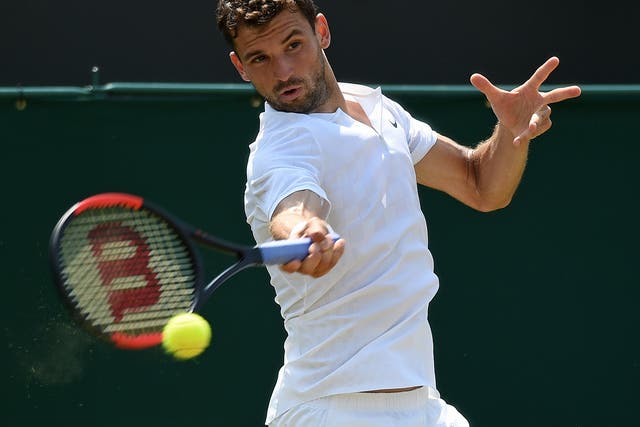 Dimitrov is through to the third round for the fourth successive year