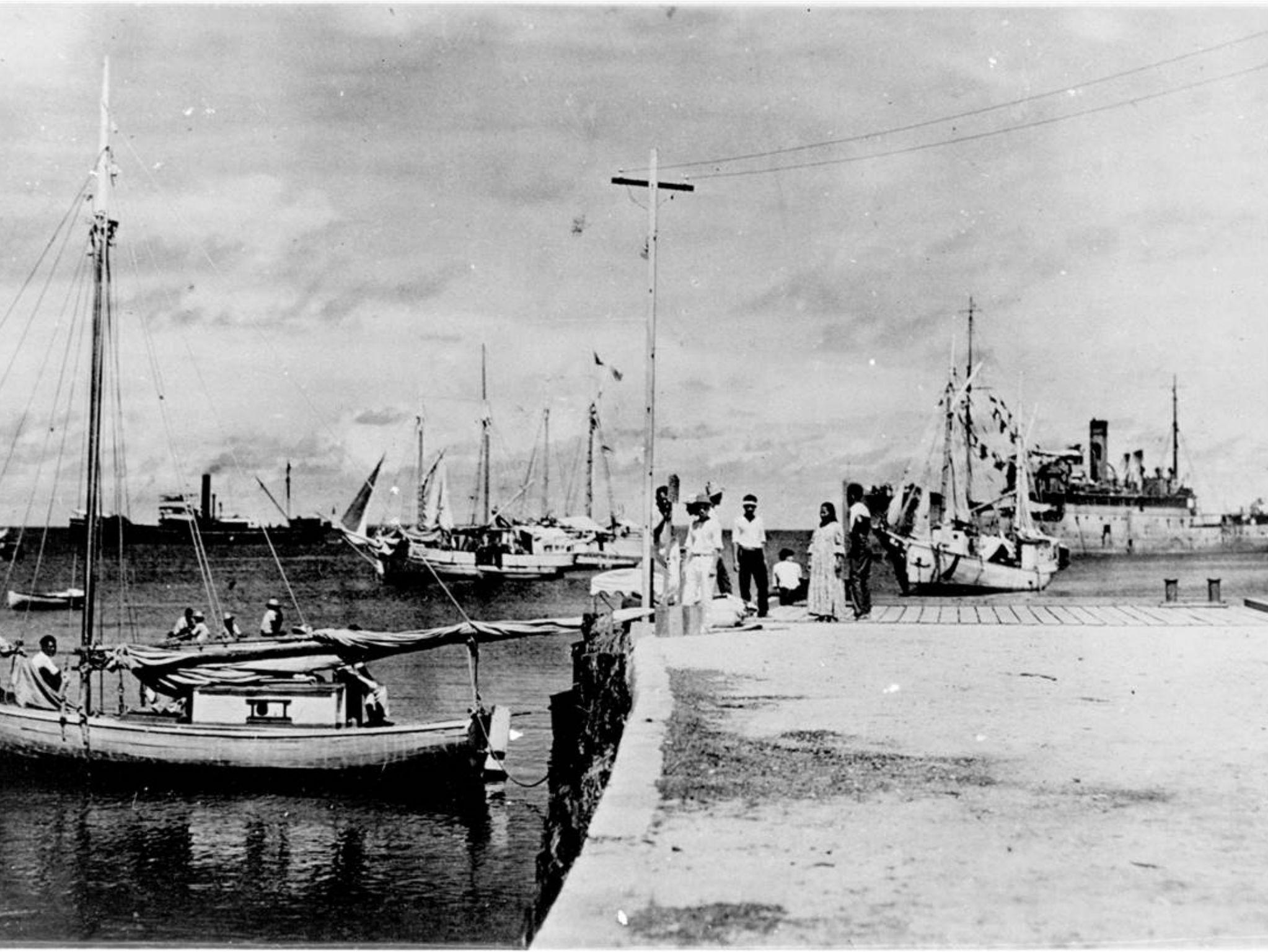 This photograph was cited as evidence that Earhart had been captured by the Japanese