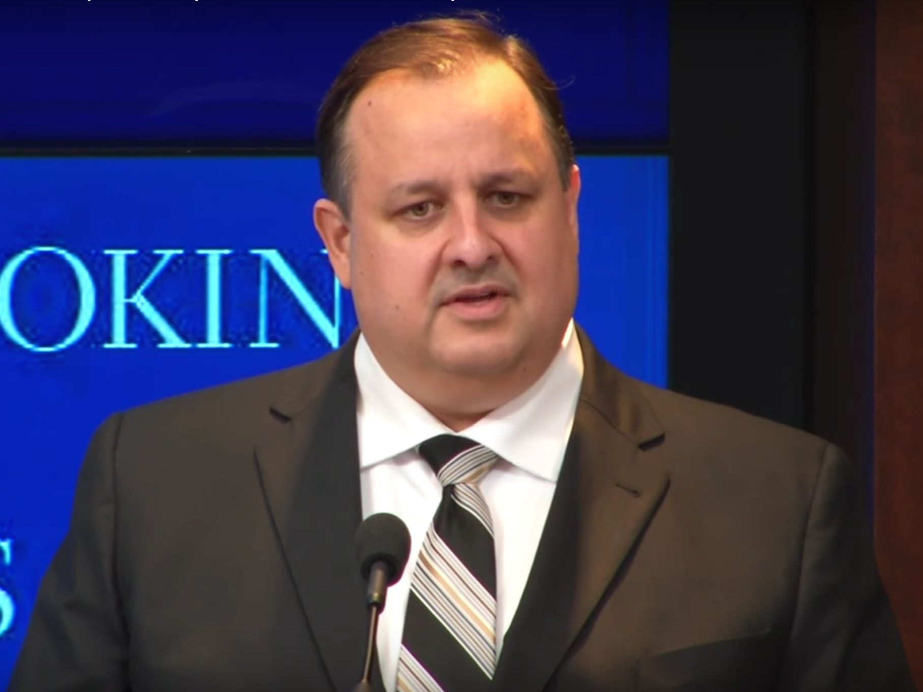 Former Office for Government Ethics Director Walter Shaub speaks at a Brookings Institution event