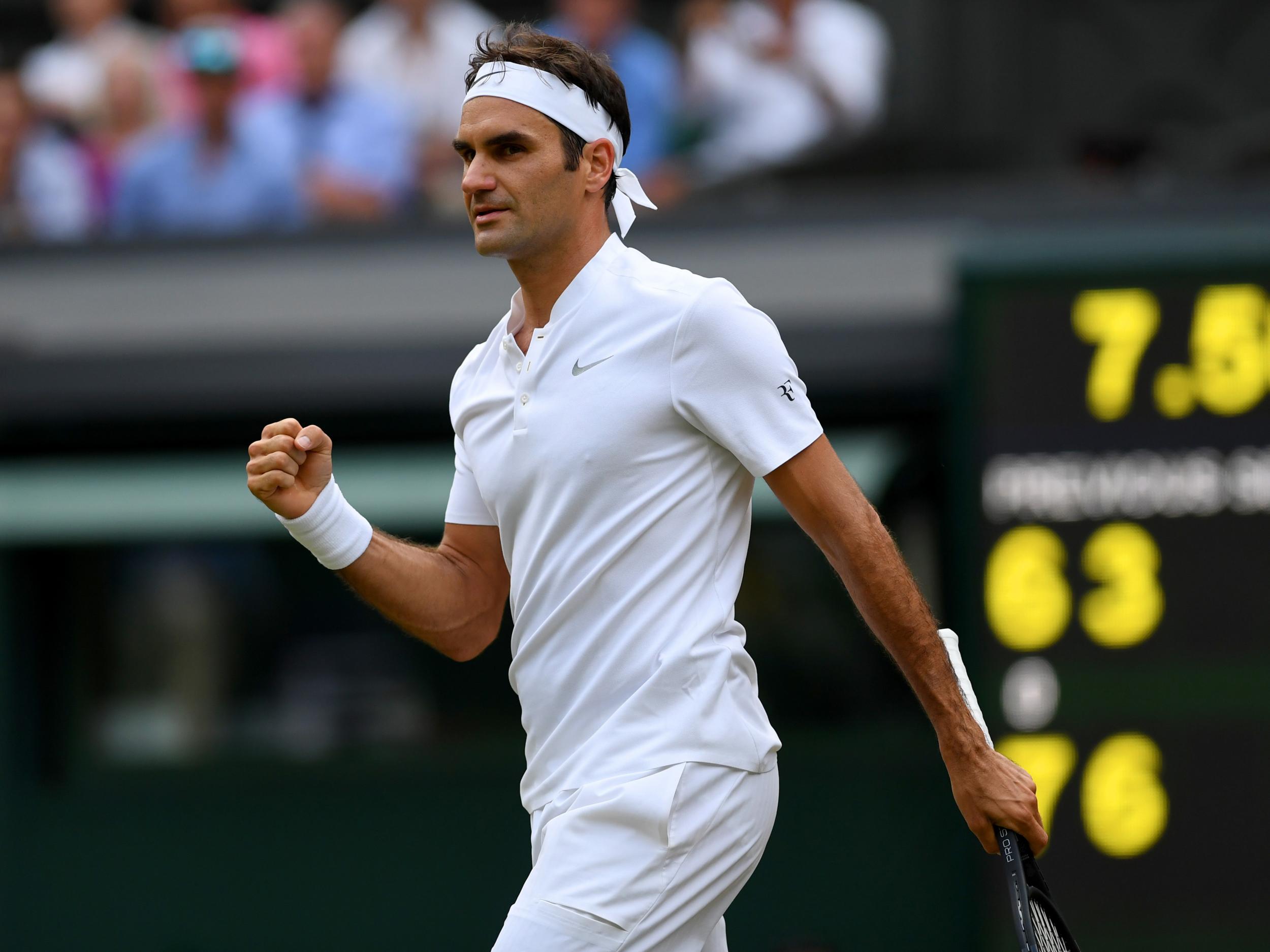 Roger Federer fell behind against his Serbian opponent