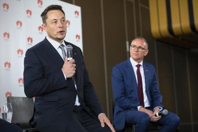Tesla CEO Elon Musk said a failure to deliver the project in time would cost his company '$50m or more'