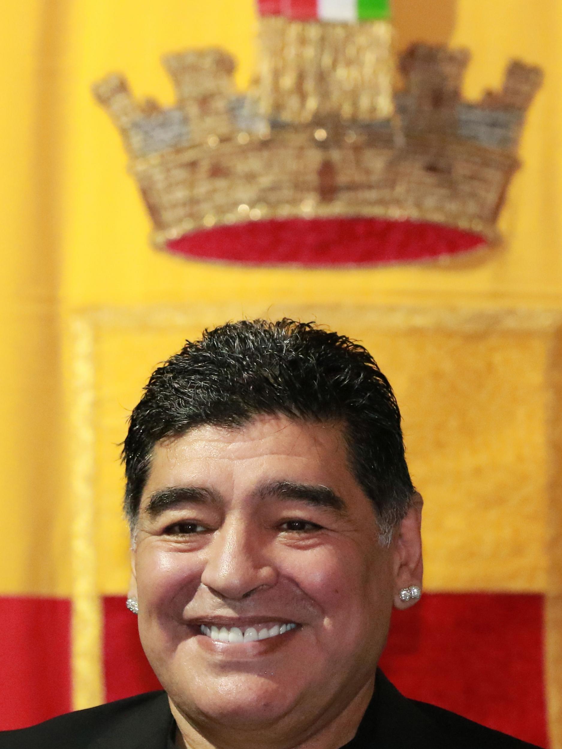 Maradona is known as the 'Living God' in Naples