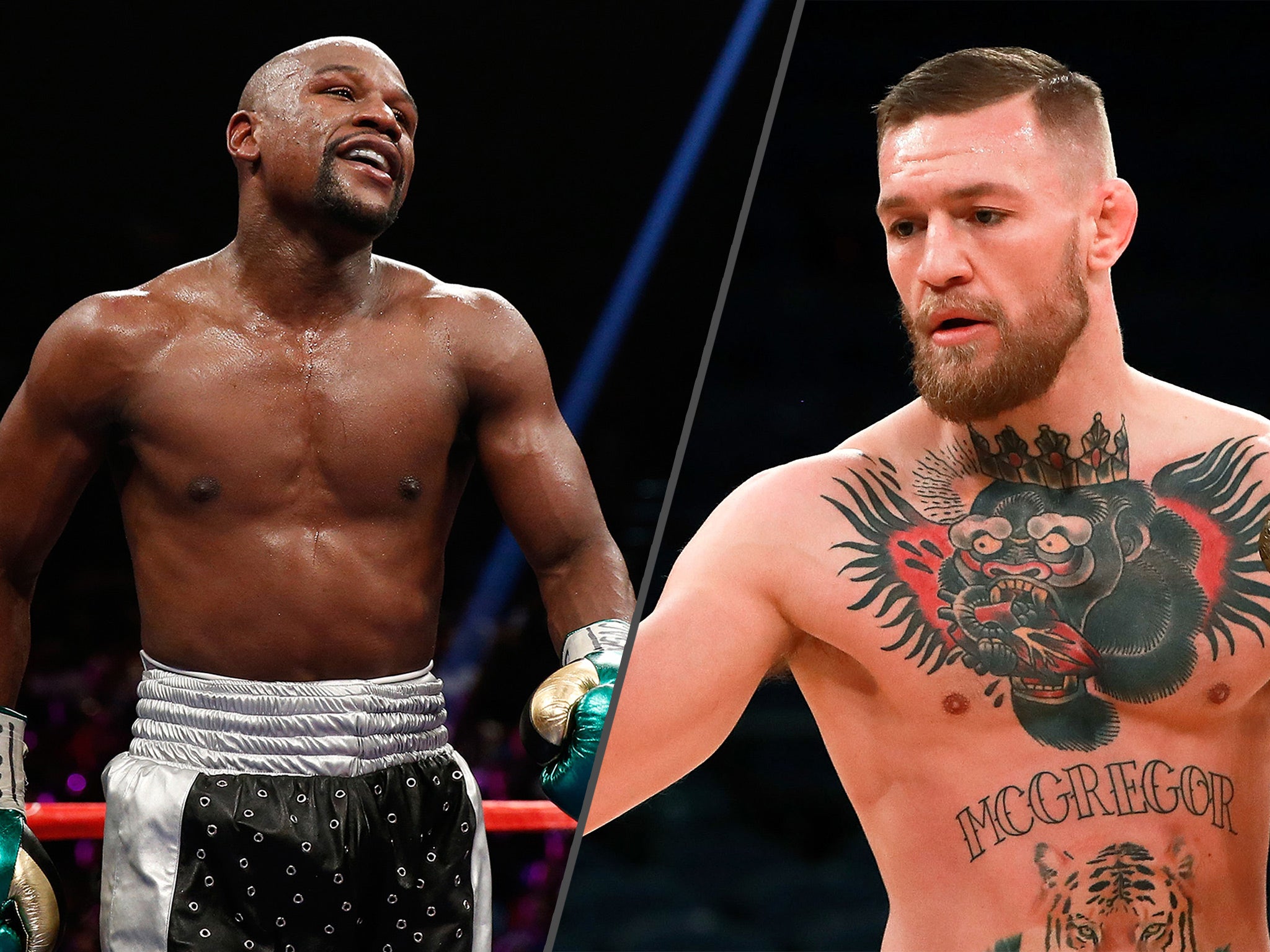 Mayweather and McGregor meet on 26 August in Las Vegas