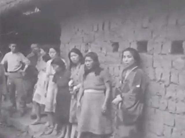 A still image of so-called Korean 'comfort women' discovered in Japan-occupied China, Yunnan province