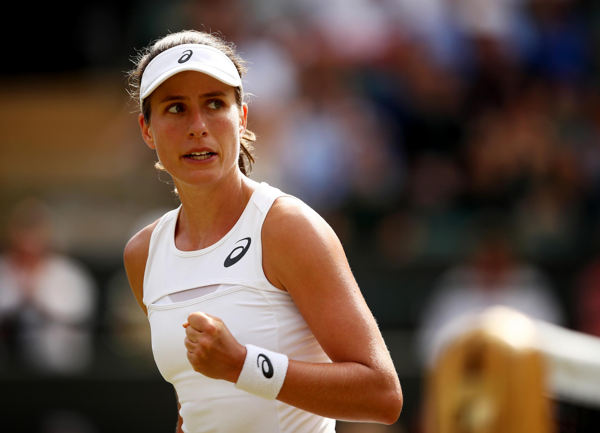 Konta has made it into the second week of Wimbledon