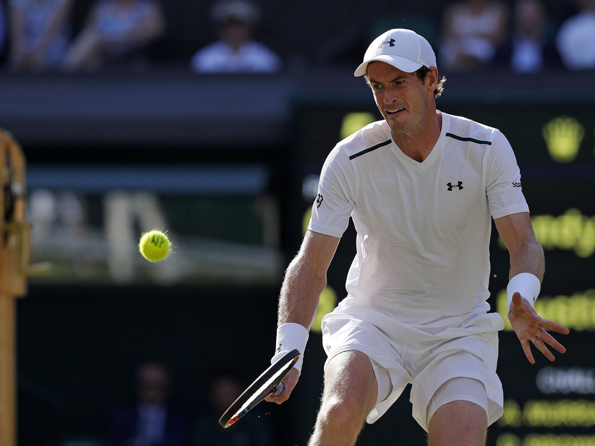 Andy Murray beat Dustin Brown in the second round on Wednesday