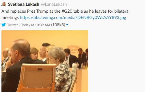 Svetlana Lukash has since deleted her tweet