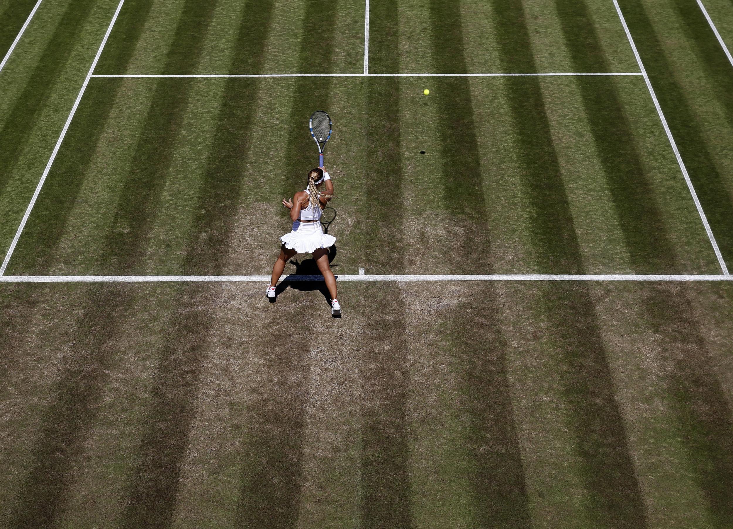A number of players have criticised the condition of the courts at this year's Championships