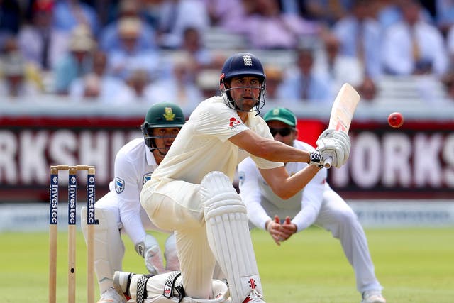 Alastair Cook's painstaking 127-ball half-century strengthened England's hand