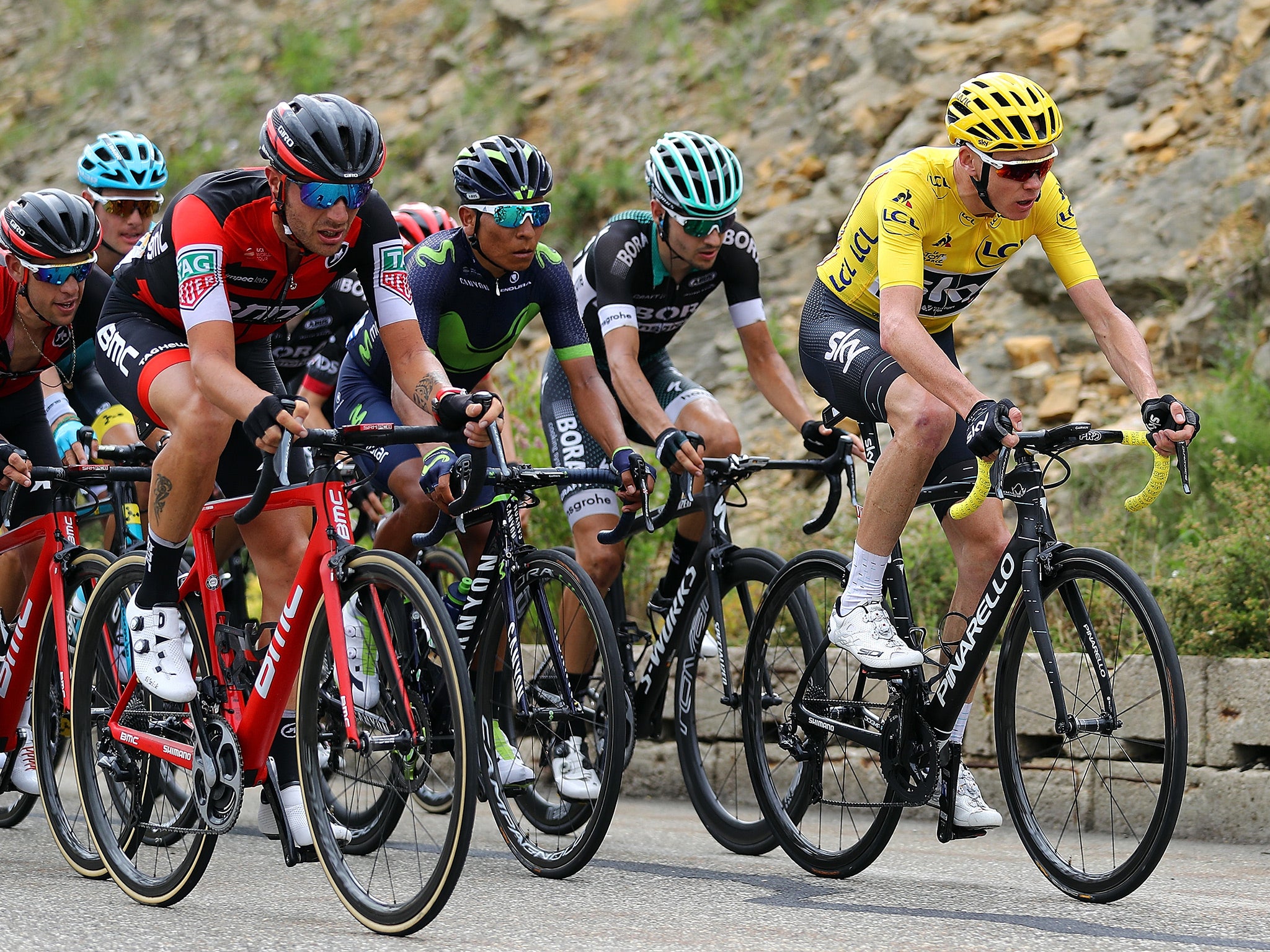 Chris Froome saw his Tour hopes flash before his eyes during a brief excursion