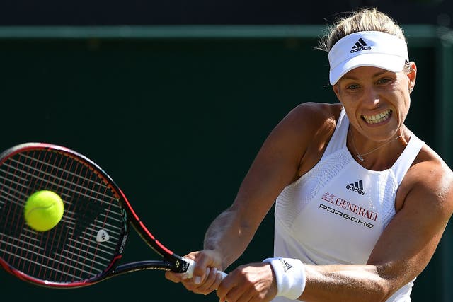 Angelique Kerber survived a major scare to reach the fourth round